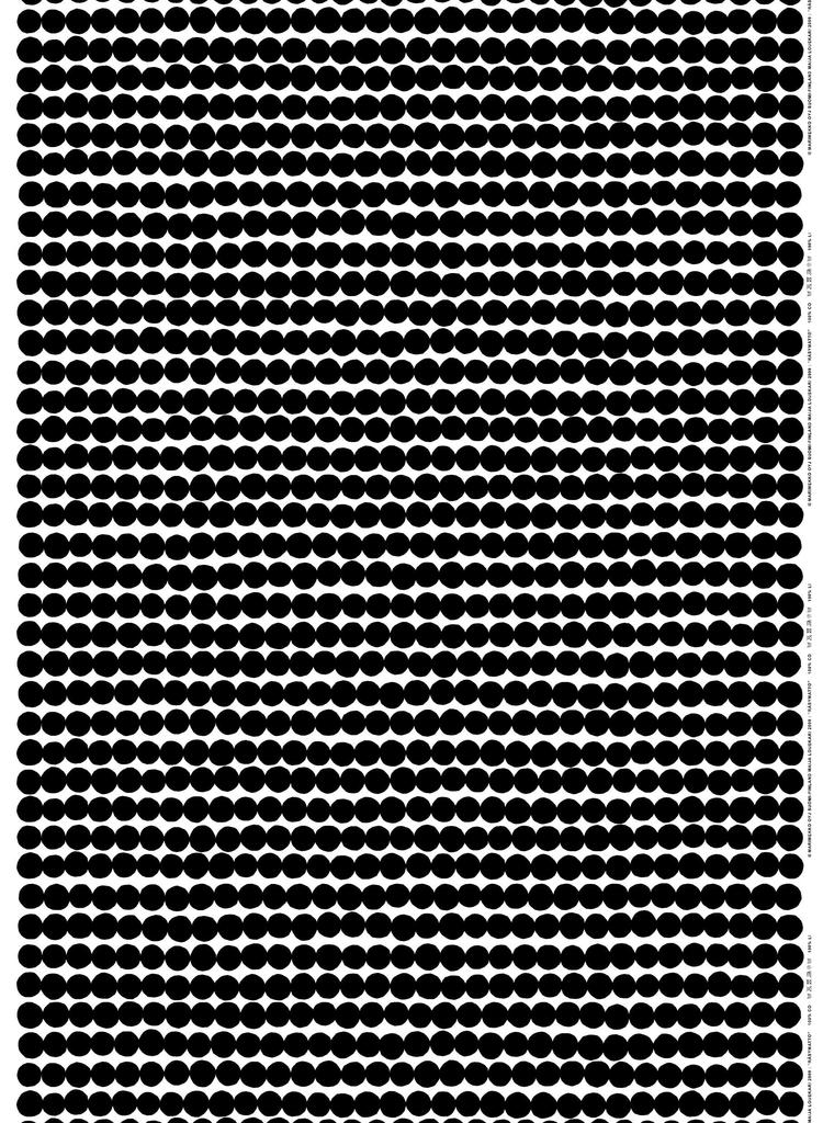 Marimekko Rasymatto Guest Black Towel, 30x50cm, [Used]