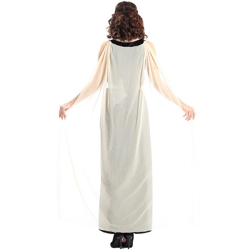 Adult Women Grassland Colony Dress Pharaoh of Egypt Renaissance Victorian Medieval Dress Gown Halloween Cosplay Costumes Role Play Outfit