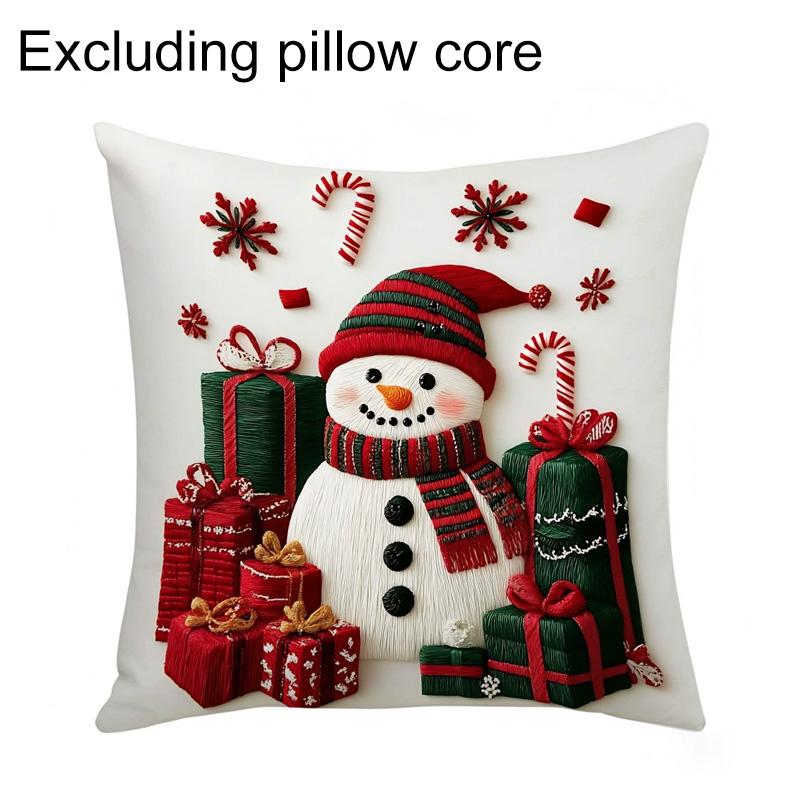 

1/4 наволочка 2D плоская печать 18x18 дюймов модная классическая новая рождественская атмосфера 1PCS