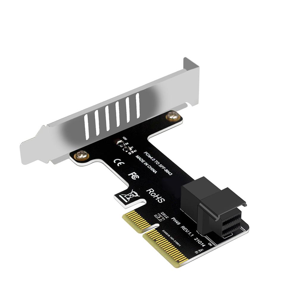 PCI E To SFF-8643 Adapter PCI-EX4/X8/X16 PCIE X4 To SFF8643 Expansion Card PCIE To U2 Hard Disk Converter