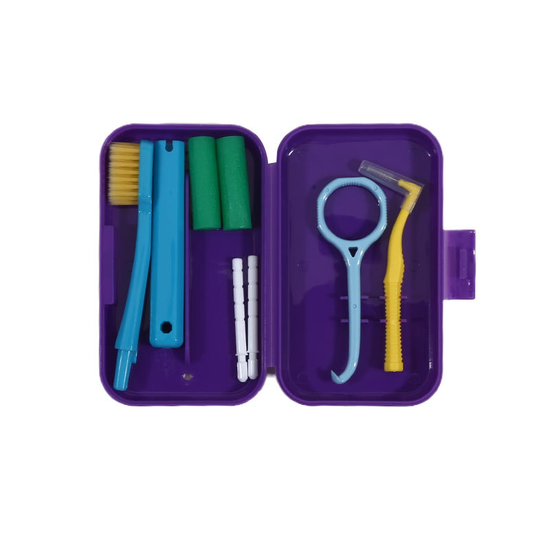 Portable Toothbrush Box Orthodontic Oral Hygiene Tools Kits Interdental Brush Tongue Scraper Travel Toothbrush Teeth Whitening