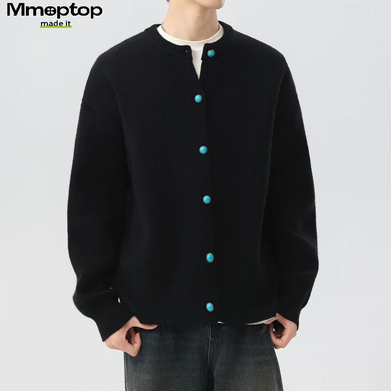 MMOPTOP Men's Japanese Style Warm Knit Cardigan