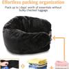Waterproof Travel Neck Pillow Comfortable Adjustable Strap Fillable Pillow Soft Portable Cervical Pillow Extra Luggage