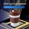 Car Coffee Cup Aroma Diffuser: Long-Lasting Essential Oil Fragrance, Odor Remover, and Freshener.