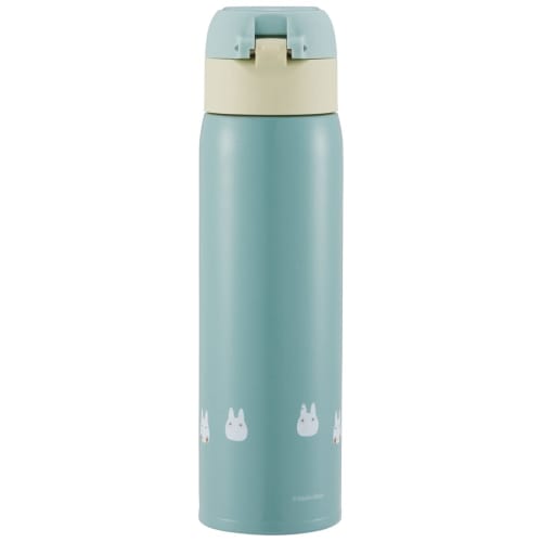 Skater 350ml Stainless Steel Water Bottle with Straw, Insulated, One-Touch Open, Studio Ghibli Design, My Neighbor Totoro, STOT3ST-A
