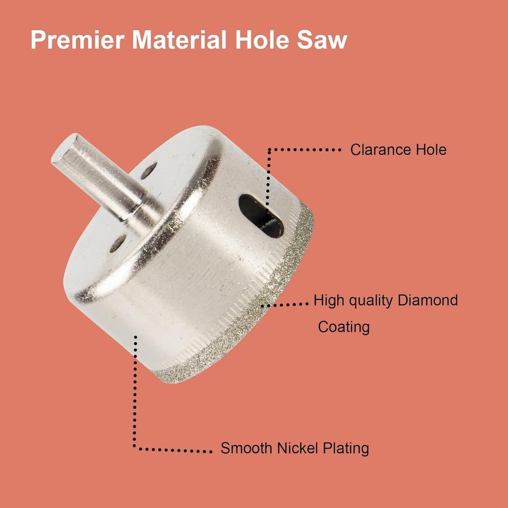 Meccion Hole Saw Guide adjustable 4mm - 80mm with Vacuum Base Sucker Core Bit Guide Openings Locator for Glass, Diamond, Marble, Ceramic Tiles