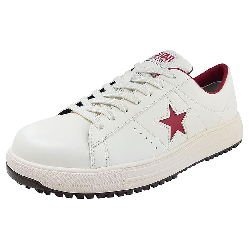

[Converse] safety shoes ONE STAR PS white/red 26.0 cm