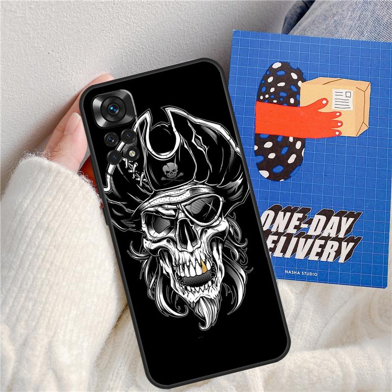 

Pirate Skull Funda For Xiaomi Redmi Note 11 9 10 12 13 14 Pro 9S 10S 11S 12S Redmi 13C 10C 12C 14C Case Redmi Note 13ProPlus