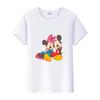 Fashion Disney Cartoon Men Tshirt Female Tops Summer Women Short Sleeve T-shirt Gothic Tee Ladies Mickey Mouse Graphic Clothes