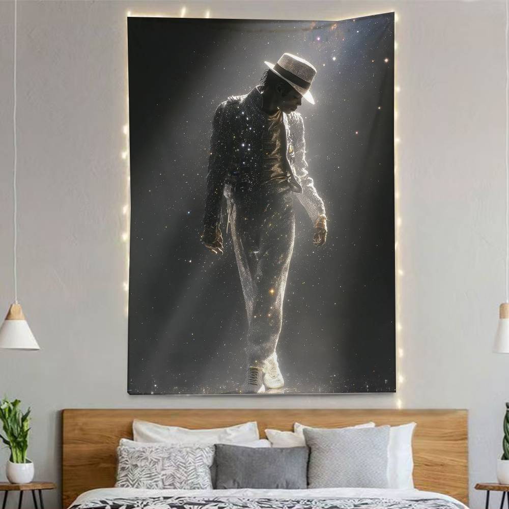 Michael Jacksons Flags Wall Hanging Background Art Banner For Bedroom Home Outdoor Decor