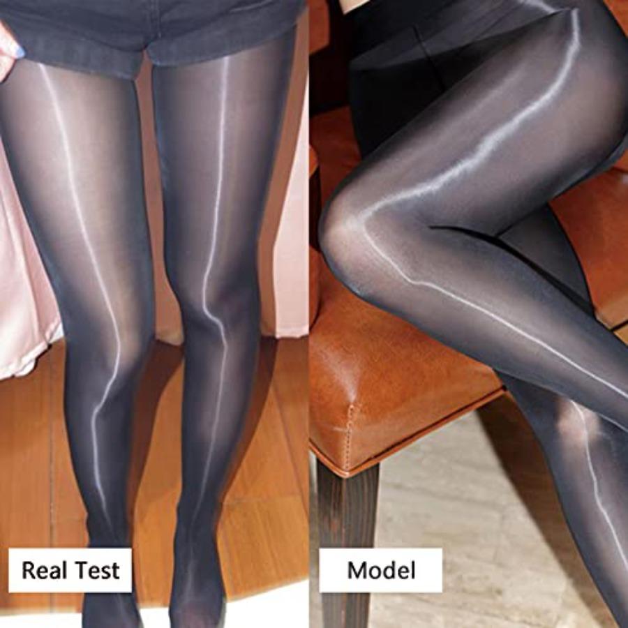 Women Shiny Sheer Pantyhose 8D High Density Tights Anti Snag High Waist Silk Pantyhose