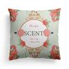 European-style Flower Pillowcase, Retro American Rose Flower Printed Pillow and Cushion Cover