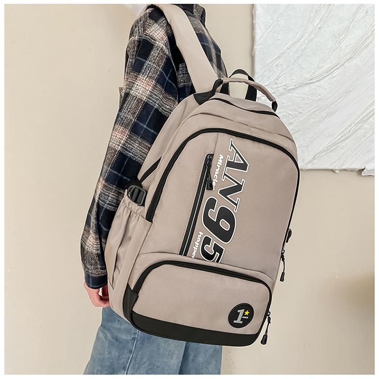 Backpacks for Men, Street Fashion Travel Bags for Women, Large-capacity Casual Sports School Bags for High School Students