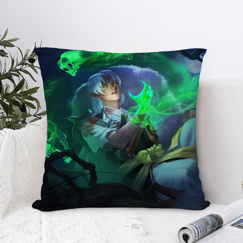 Anime I-InuYashas Pillow Case Sofa Decorative Home Double-sided Print Plush Square Throw Pillow Covers Cushion Decor Cover