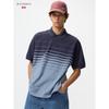 Uniqlo Japan Dry Kanoko Border Polo Shirt