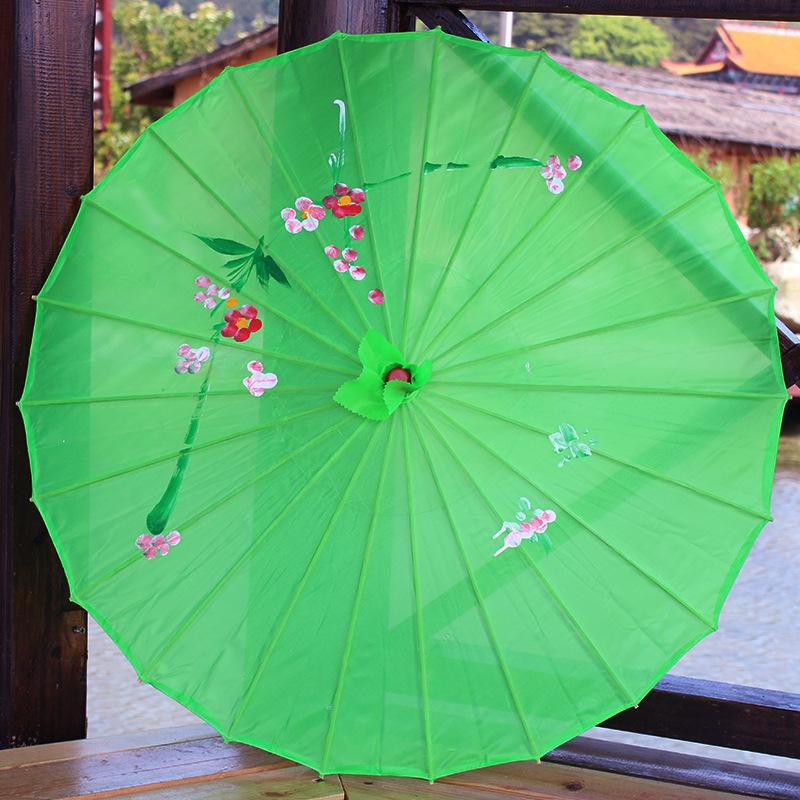 Ancient Style Silk Cloth Paper Umbrella for Dance and Cheongsam Performance - Decorative Craft Umbrella In Various Sizes for Adults and Kids