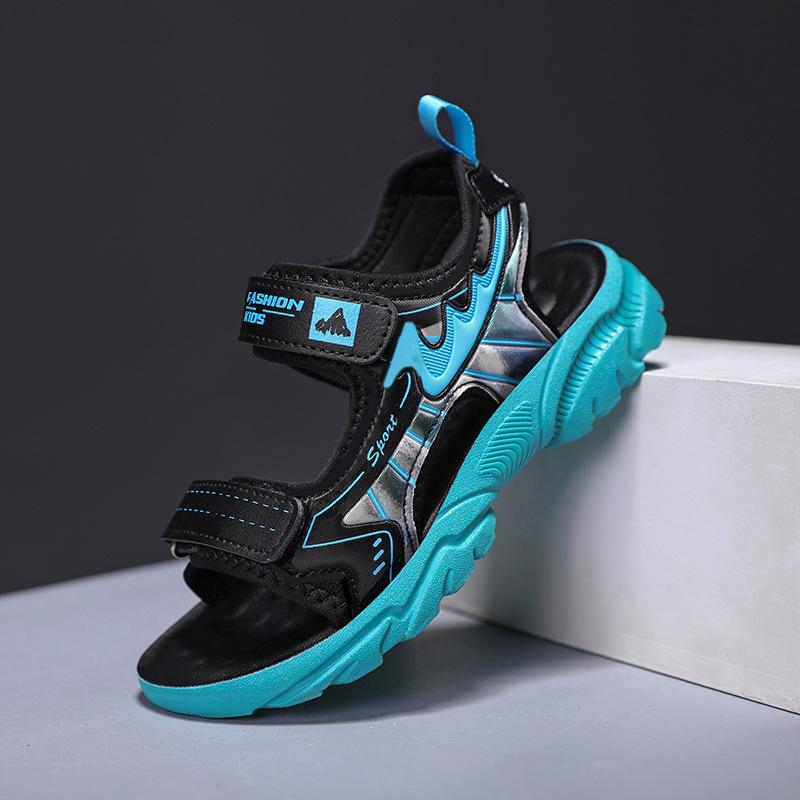 New boys sandals children's open-toed beach sandals medium and large children's soft-soled non-slip children's sandals