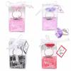 Fashion Accessories Small Gifts Party Favors Wedding Gifts Diamond Ring Shape Keychain Key Accessories Wedding Gifts for Guest