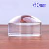 50/60/80/100mm Optical Acrylic Dome Magnifying Glass Desktop Paperweight Reading Magnifier Half Ball Lens Loupe 8X/7X/6X/4X
