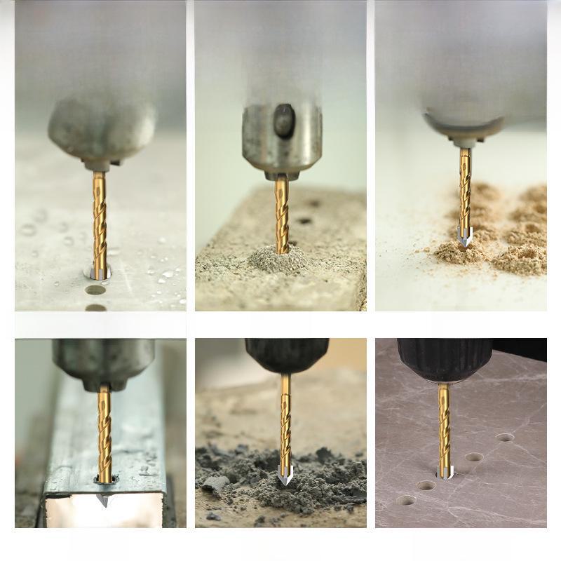 Green Forest Four-Edge Triangle Drill Bit for Metal, Glass, and Tile