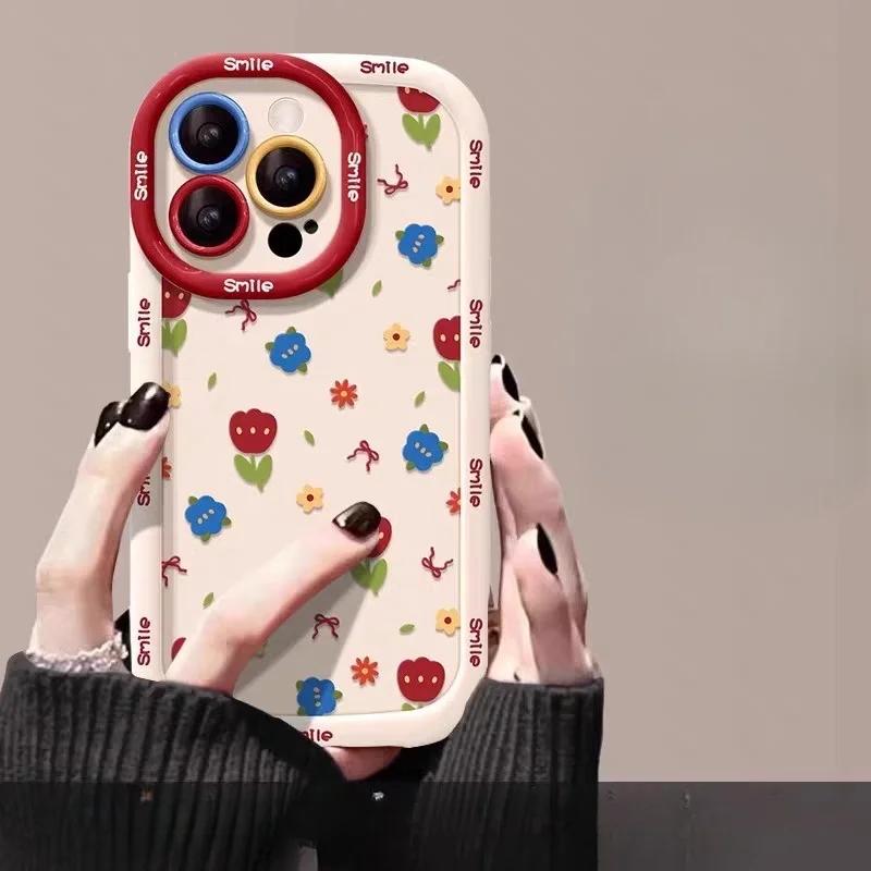 Hülle Für Realme C67 C65 C63 C61 C55 C53 C51 C35 C33 C30S C25Y C21Y C20 12 Pro Plus Hülle Niedliche fette Ente Katze Blume