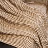 All-Season Universal Non-Slip Fit Soft Chenille Striola Couch Cover Cushion Protector One-Piece Full Coverage Sofa Throw Cover