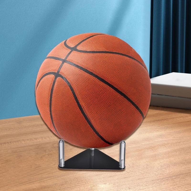 2pcs Shatterproof Acrylic Sports Trophies Display Rack with Nonslip Base Sports Decors Shelf for Collectibles Storage