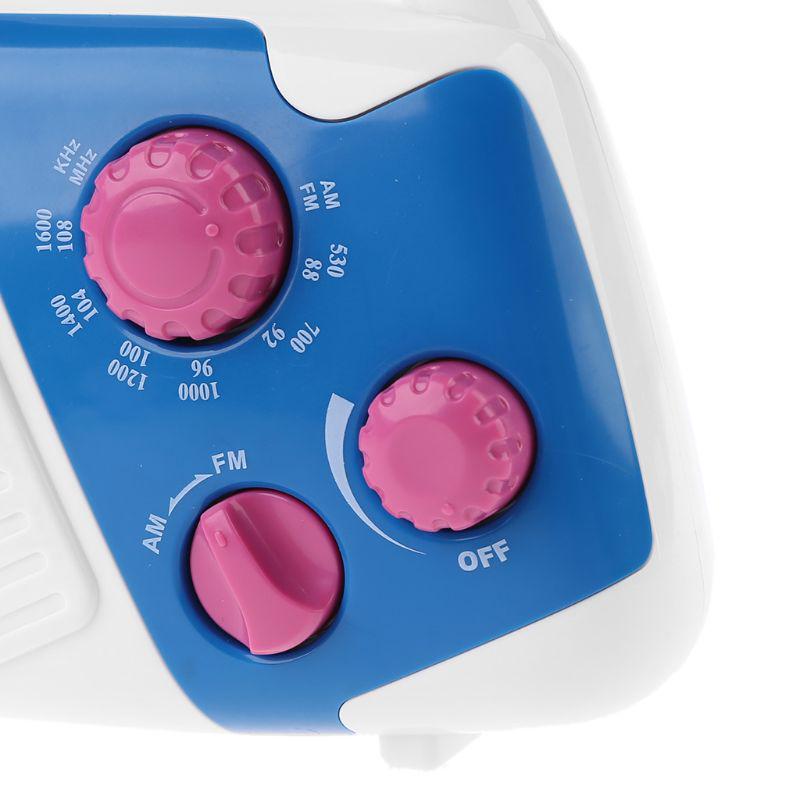 Portable Waterproof Adjustable Shower Radio FM AM Electronic Adjustable Volume Top Handle for Indoor Bathroom Home
