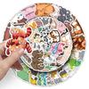 50 Stacked Animal Graffiti Stickers Personalized Cartoon Cute Animal Decorative Mobile Phone Case Hand Note Stickers