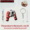2D Flat Bag Hanging Pendant Car Keyring OrnamentsA Football Keychain  Friendship