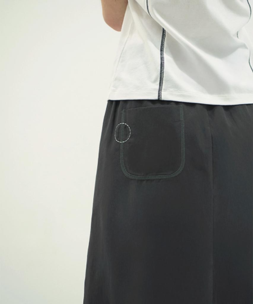 Bonats Palette Bp Button Point Long Skirt_Charcol