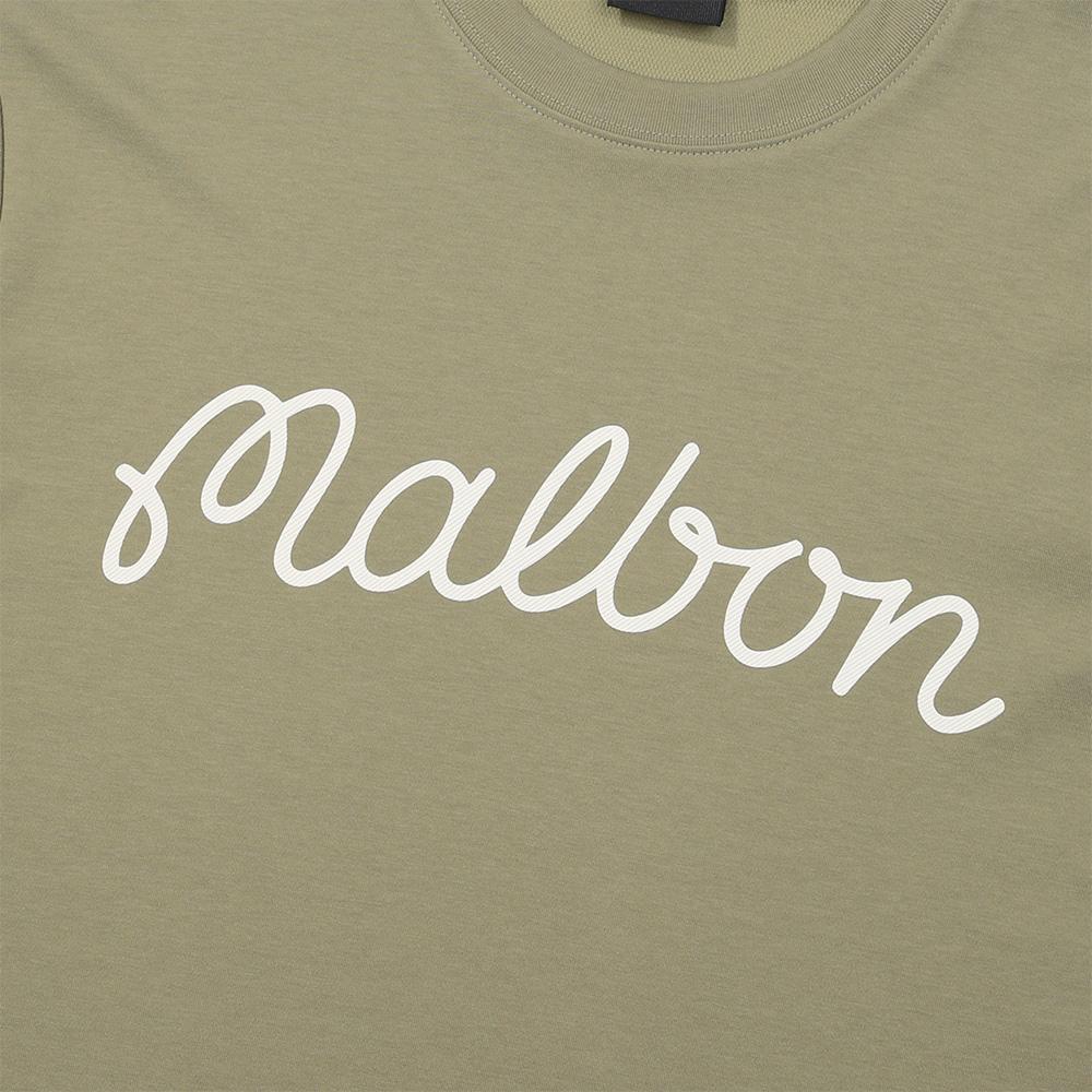MALBON GOLF Malbon Script Uni Round T-Shirt Khaki