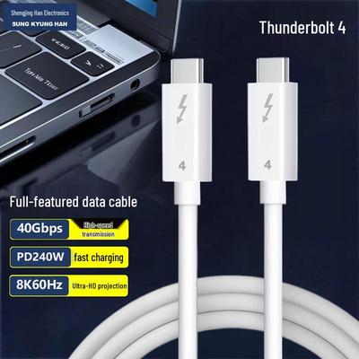 Yükseltilmiş USB4 Thunderbolt 4 Veri Kablosu, 240W Hızlı Şarj, 40Gbps Yüksek Hız, Çift Tip-C Bağlantı