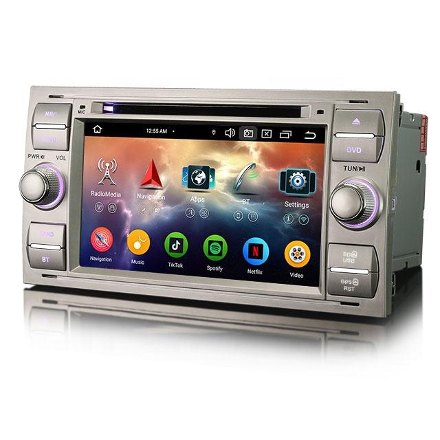 EU Stock ES6766FSN IPS Android 14.0 DSP 4G Car GPS Player for FORD C-Max Connect CarPlay Navi Auto Radio