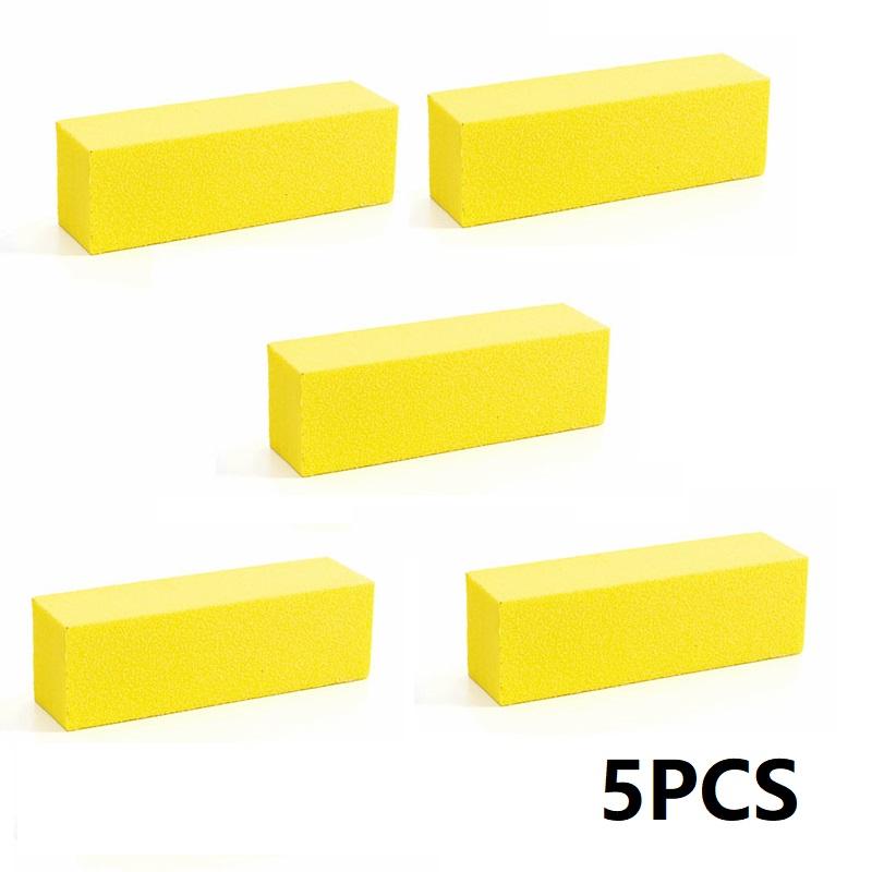 5PCS Nail Buffer Polishing Block Buffer for Polisher Manicure Buff Professional Sponge Nail File Milling Cutter for Manicure