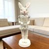 Resin Material Nut Cracker Rabbit Cute Design Rabbit Figurine Bunny Figurines  Bookshelves Decor