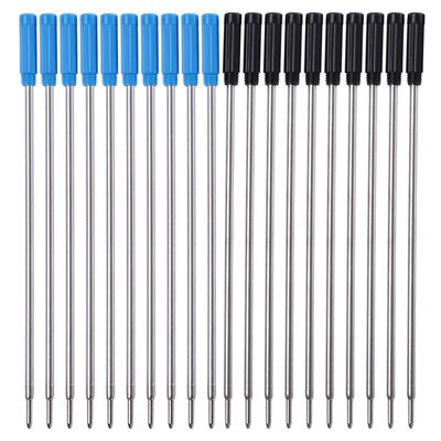 10 Pieces Ballpoint Pen Refills Smooth Writing 1.0mm Tip Black/Blue Refills School Office Stationery Supplies