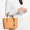 Michael Kors MK Jet Set Travel 27 Classic Zipper Closure Monogram Canvas With Leather Mini Shoulder Crossbody Bag Women bags Orange 35T9GTVT0B-729