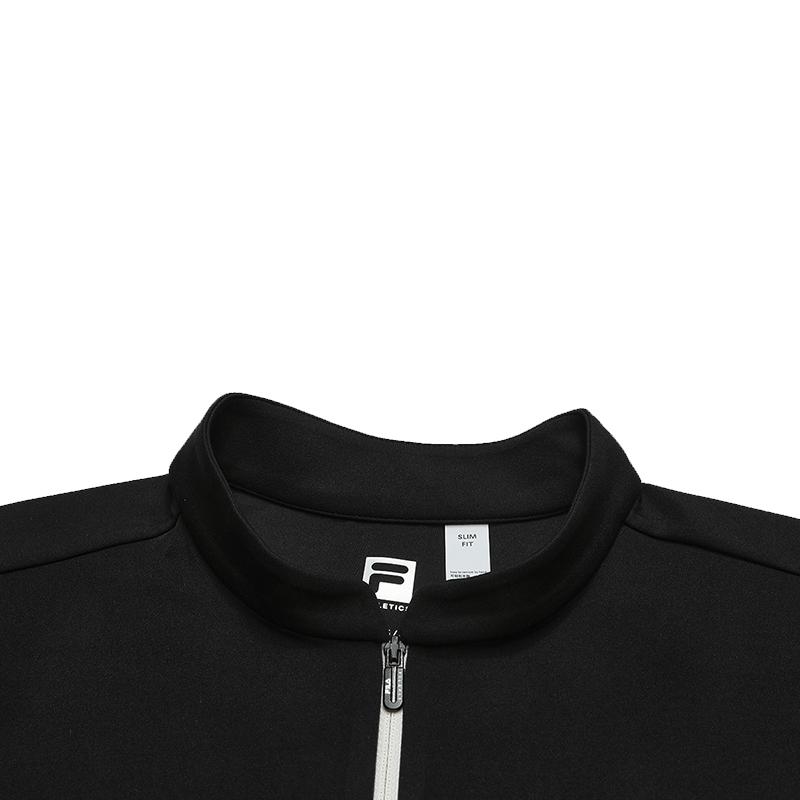 FILA Fitness Series Simple Sports Casual Training Versatile Comfortable Knitted Slim Fit Long Sleeve T-Shirt Women tops Deep-Black A11W611205FBK