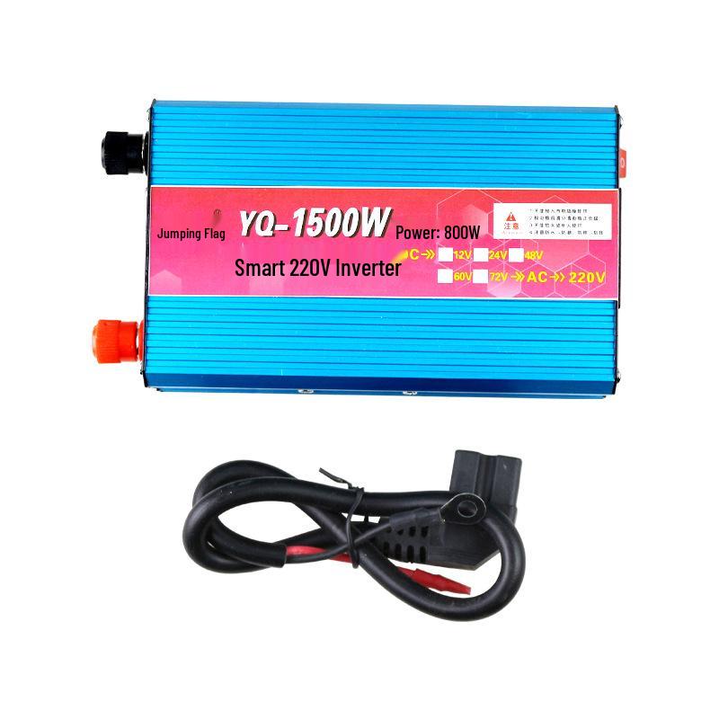 

Потужний інвертор 12В/72В на 220В 24V 1500W Blue Modified