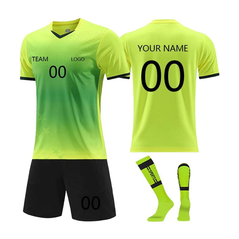 Personlig skjortesett for menn jenter med navnenummer Spesialtilpassede fotballdrakter for gutter treningsdress