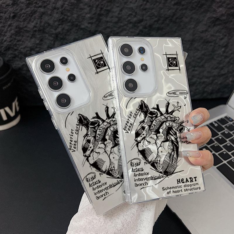 Camlet Laser Phone Case For Samsung Galaxy S24 S25 S23 Ultra Plus S24 FE A55 A56 A54 A25 A15 A16 A34 5G Creative Pattern Cover