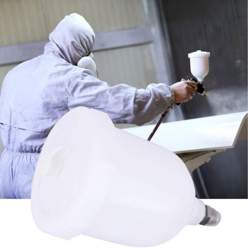 125ml 250ml Plastic Sprayer Paint Pot Sprayer Cup Air Feed Thread Connector For Sprayer Tool Accessories