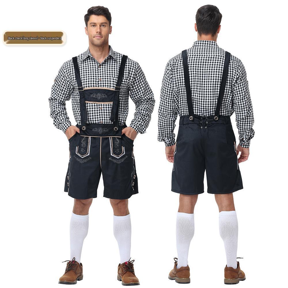 Traditional German Oktoberfest Men's Beer Festival Lederhosen