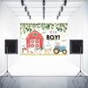 2D Red Barn Farm Backdrop It's A Boy Baby Shower Photography Background