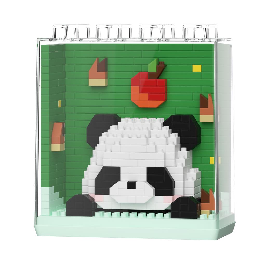 Non-Toxic Cute Animal Micro Panda Model Building Block Kids Mini Pets With Display Box City Cartoon Animal Diamond Bricks Toys