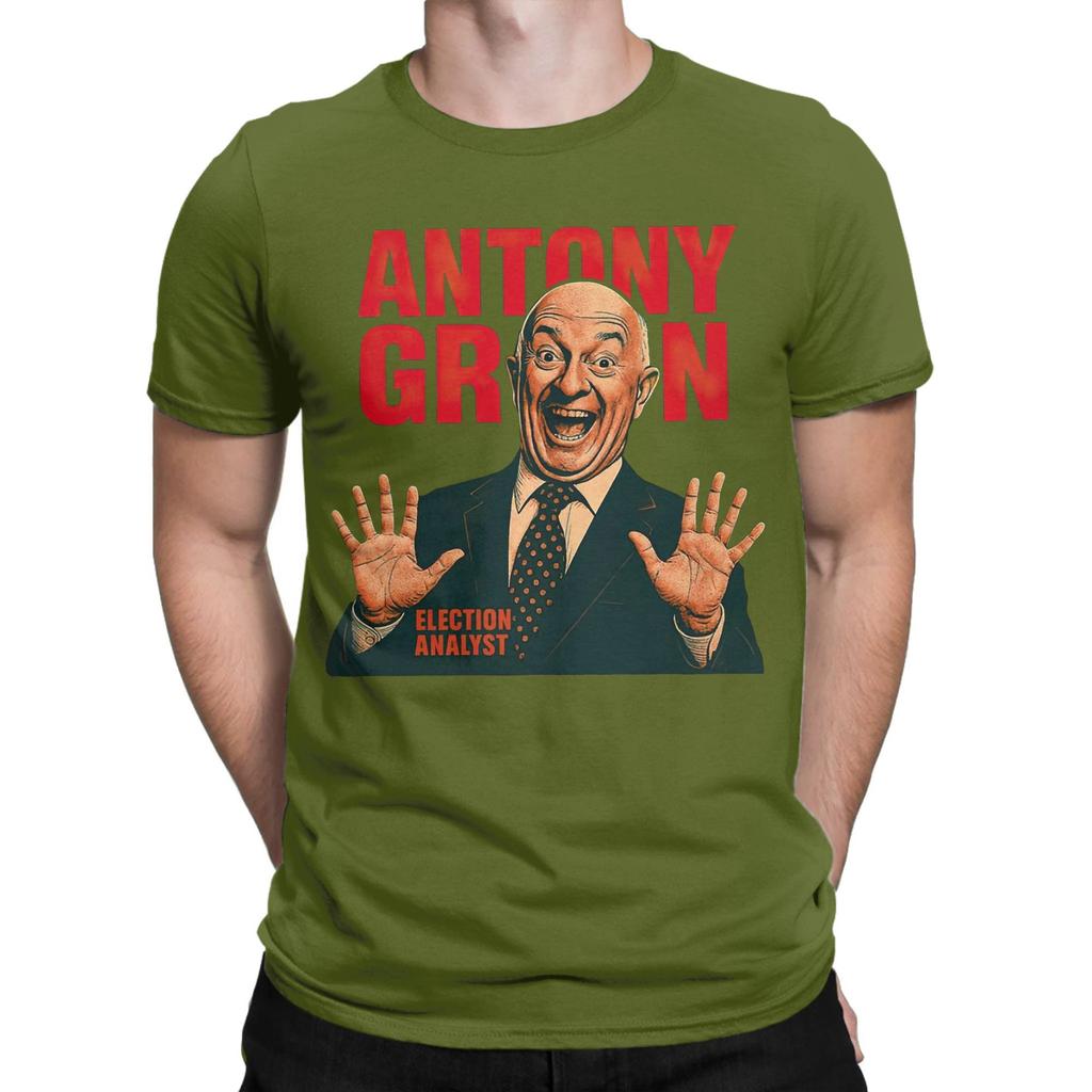 Men's Antony Green Vintage T Shirt  Pure Cotton Clothing Vintage Short Sleeve Crewneck Tee Shirt Unique T-Shirt