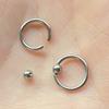 40Pcs/lot Stainless Steel Ear Piercings Helix Piercings Eyebrow Lip Labret Rings Earring Tragus Barbell Piercings Body Jewelry
