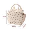 Insulated Corduroy Lunch Bag - Large Capacity for Office & School Use