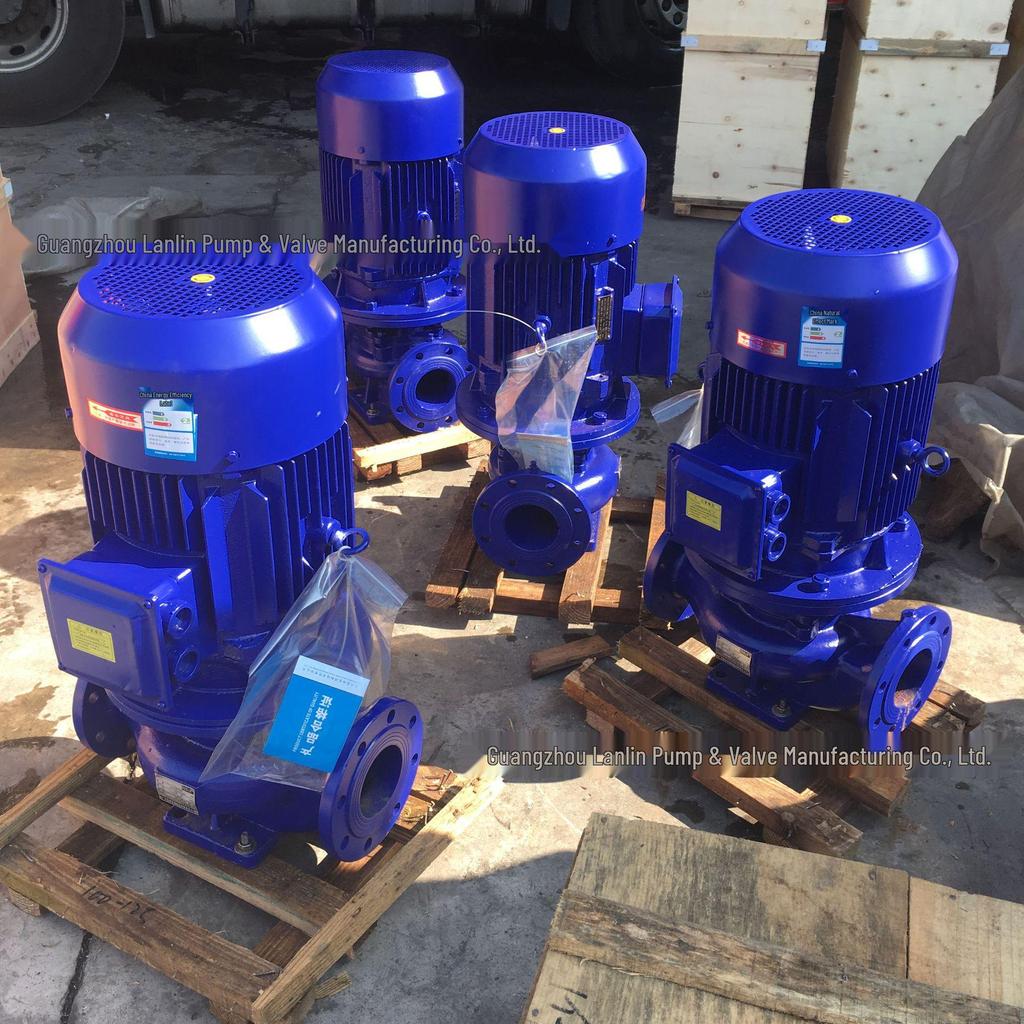 IRG Vertical Pipeline Centrifugal Pump IRG100-200IA - 30KW Clean/Hot Water Circulation & Booster Pump